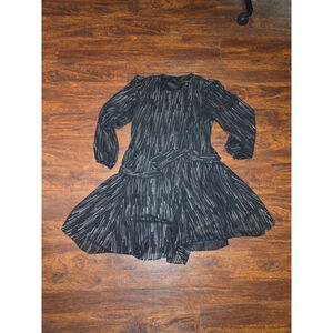 Maia black and silver dress worn once size 8